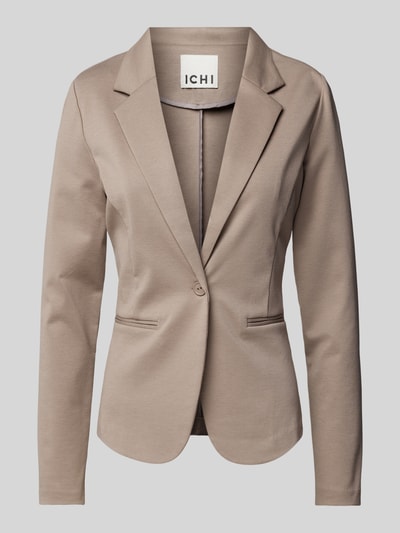 ICHI Blazer met reverskraag, model 'Kate' Lichtbruin - 2