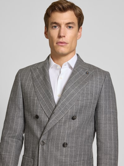 CG - Club of Gents 2-knoops colbert met reverskraag, model 'Carlo' Lichtgrijs - 3