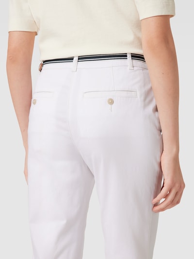 Christian Berg Woman Chino met riem Wit - 3