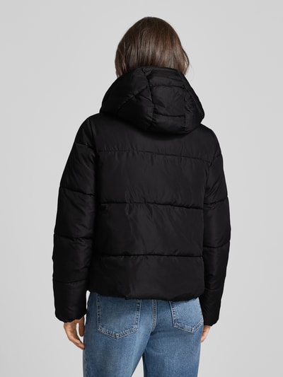 Vila Gewatteerd jack met capuchon, model 'ILJA' Zwart - 5