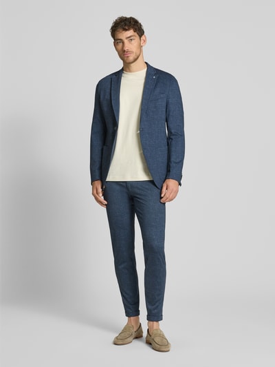 CG - Club of Gents Stoffhose mit Strukturmuster Modell 'Conn' Dunkelblau 1