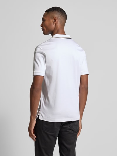 BOSS Poloshirt mit Label-Print Modell 'Penrose' Weiss 5