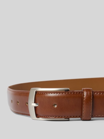 Pierre Cardin Leren ceintuur met doornsluiting Cognac - 2