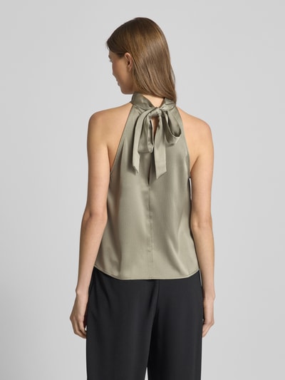 Samsøe Samsøe Regular Fit Blusentop mit Neckholder Modell 'SARHEO' Oliv 5