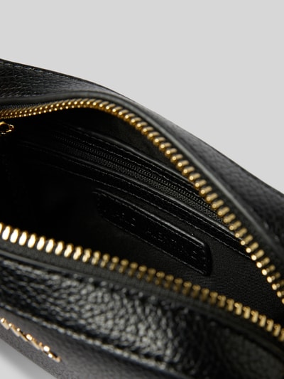 VALENTINO BAGS Torba na ramię z aplikacją z logo model ‘SPECIAL MARTU’ Czarny 4