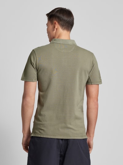 camel active Koszulka polo z wyhaftowanym logo Khaki 5