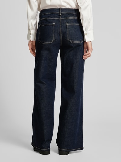 comma Wide Leg Jeans mit Kontrastnähten Marine 5