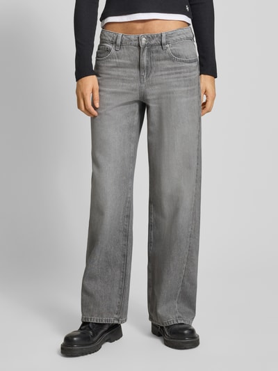 Gina Tricot Wide Fit  Jeans im 5-Pocket-Design mit Lyocell-Anteil Mittelgrau 4