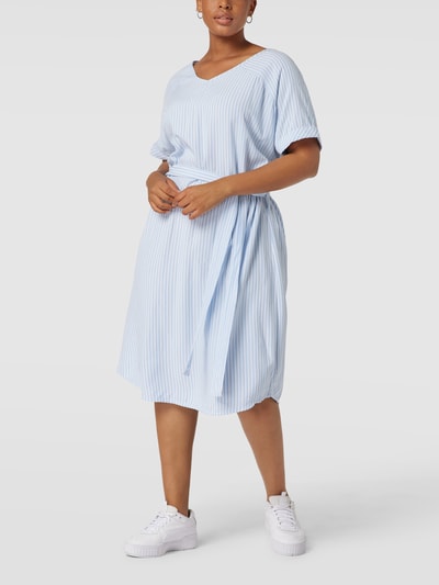 ONLY CARMAKOMA PLUS SIZE midi-jurk met streepmotief, model 'CARBLUE' Jeans - 4