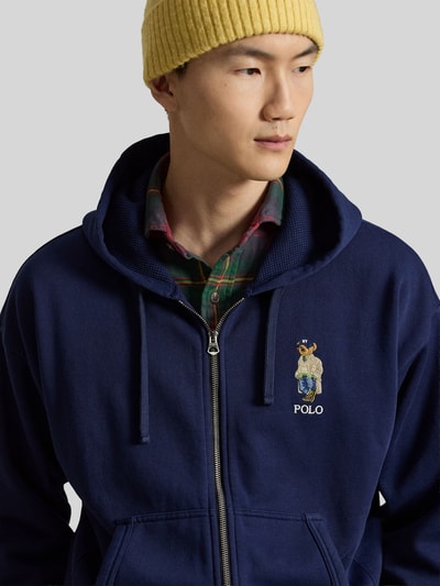 Polo Ralph Lauren Sweatjacke mit großem Logo-Stickmotiv Marine 3
