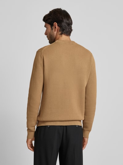 SELECTED HOMME Strickpullover mit Rundhalsausschnitt Modell 'DANE' Beige 5