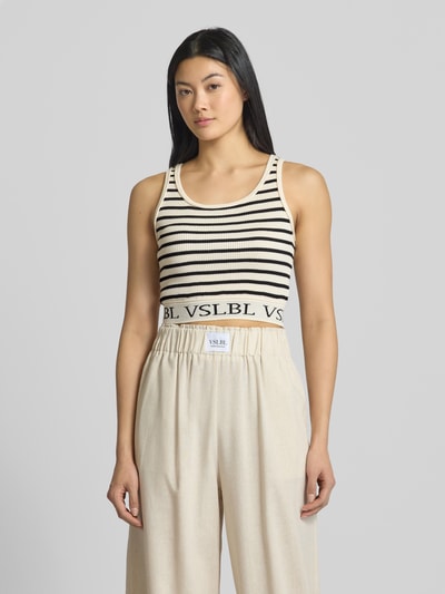 VILLA SOPHIE Crop Top mit elastischem Bund Offwhite 4