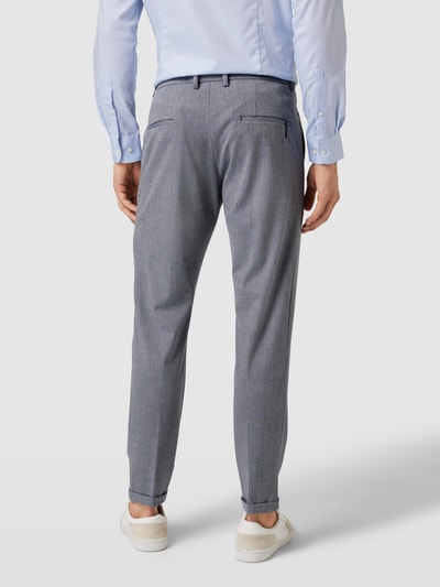 Cinque Grey Chino met structuurmotief, model 'BODO' Donkerblauw - 5