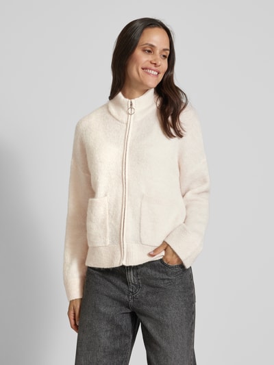 Selected Femme Cardigan mit durchgehendem Reißverschluss Modell 'SIA' Sand 4