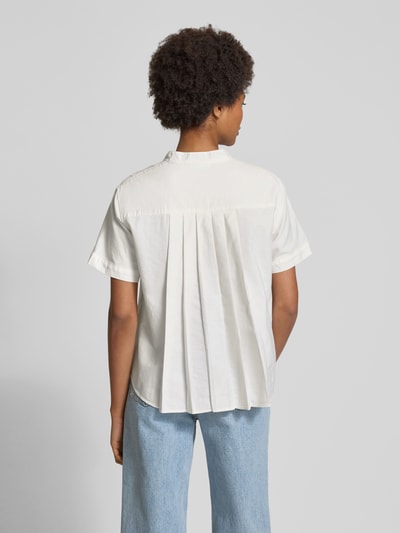 Marc O'Polo Denim Regular fit overhemdblouse met opstaande kraag Wit - 5