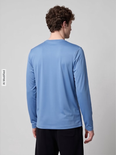 Nike Training Regular Fit Sport-Langarmshirt mit Rundhalsausschnitt Blau 5