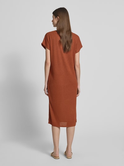 Soyaconcept Midi-jurk met V-hals, model 'Delia' Roestrood - 5