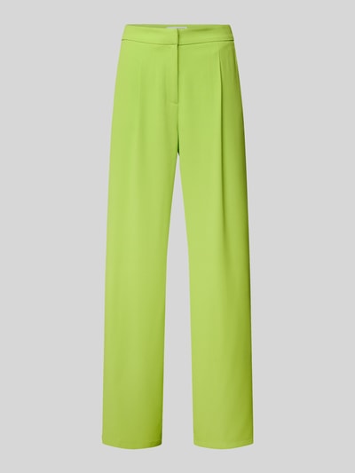 Selected Femme Wide Leg Stoffhose mit Bundfalten Modell 'TINNI' Neon Gruen 2