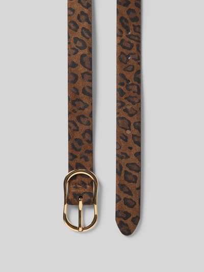 Weinmann Ledergürtel mit Dornschließe Dunkelbraun 3