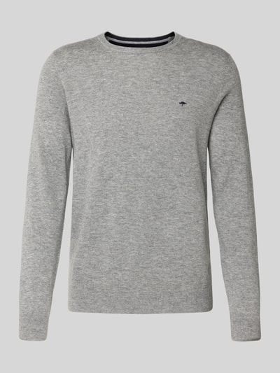 Fynch-Hatton Regular Fit Pullover mit Kaschmir-Anteil Modell 'Merino' Hellgrau 2