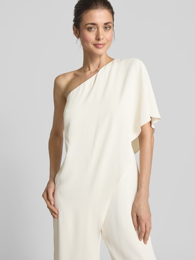 Lauren Ralph Lauren Jumpsuit met one shoulder-bandjes, model 'APRIL' Offwhite - 3