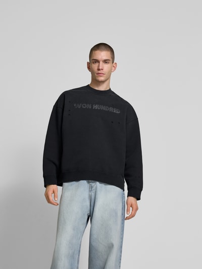 WON HUNDRED Sweatshirt im Destroyed-Look Black 4