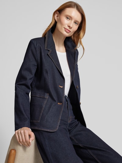 Someday Blazer mit Brustleistentasche Modell 'Niara' Jeansblau 3