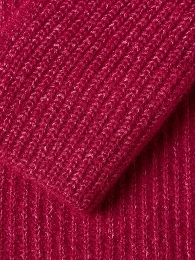 Christian Berg Woman Grobstrick-Schal in rechteckiger Form Fuchsia 2