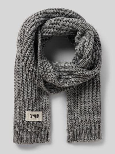 Drykorn Schal mit Label-Detail Modell 'CRONICA' Mittelgrau Melange 1