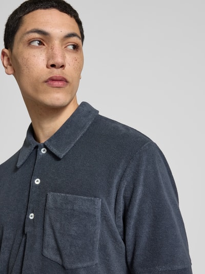 Closed Regular Fit Poloshirt mit Brusttasche Bleu 3