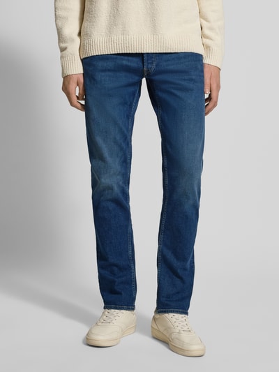 Replay Straight fit jeans met steekzakken, model 'GROVER' Jeansblauw - 4