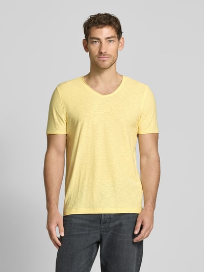 MCNEAL T-shirt met V-hals Lichtgeel - 4