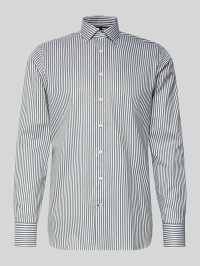 OLYMP SIGNATURE SLIM FIT Slim Fit Freizeithemd mit Kentkragen Modell 'Namur' Oliv 2