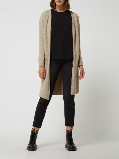 Vero Moda Cardigan mit Eingrifftaschen Modell 'Doffy' Beige Melange 1