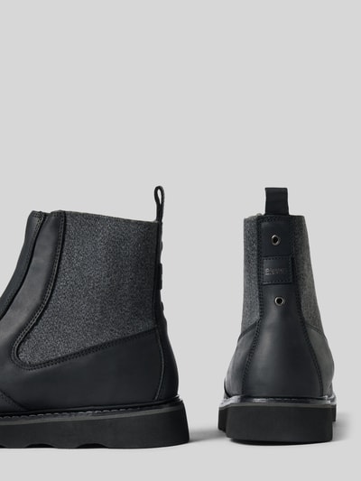 Blauer USA  Chelsea Boots aus Rindsnappa mit Profilsohle Black 2