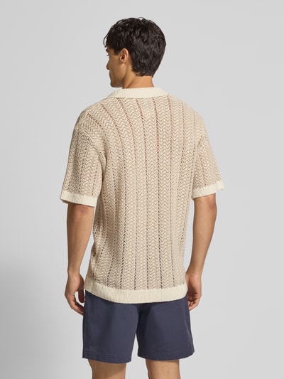 Scotch & Soda Poloshirt mit V-Ausschnitt Offwhite 5