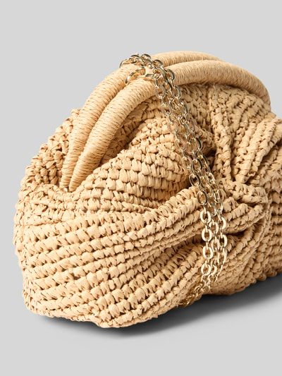 Produktfoto, Handtasche in Flecht-Optik Modell 'Sita' von Mango, Ketten-Optik, Hauptfach, Abnehmbarer Trageriemen, Maße 23 cm x 15 cm x 8 cm