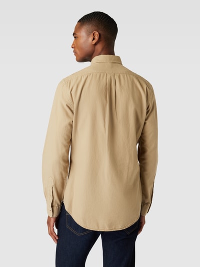 Polo Ralph Lauren Slim fit vrijetijdsoverhemd met logostitching Beige - 5