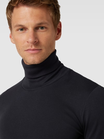 Marc O'Polo Rollkragenpullover mit Rollkragen und unifarbenem Design Black 3