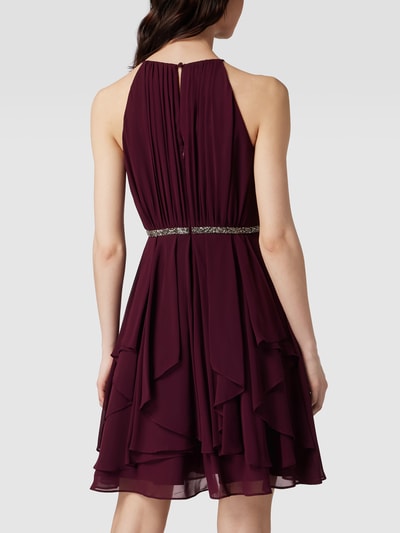 Jake*s Cocktail Cocktailkleid mit Plisseefalten Bordeaux 5