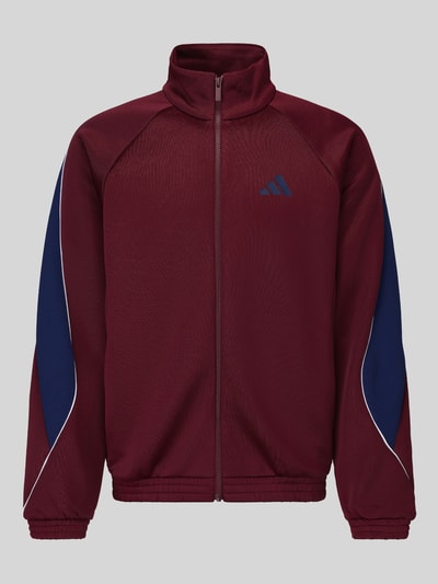 adidas Sportswear Loose Fit Sweatjacke mit Baumwoll-Anteil Modell 'STADIUM' Dunkelrot 2