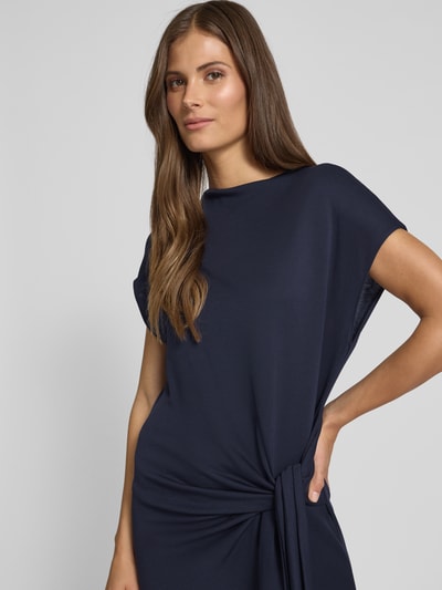 Rich & Royal Maxikleid aus Lyocell-Mix mit Knotendetail Marine 3