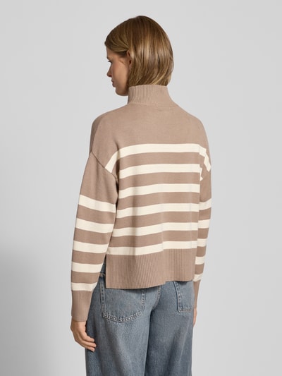 Only Regular Fit Strickpullover aus Viskose-Mix Modell 'BARI' Sand 5