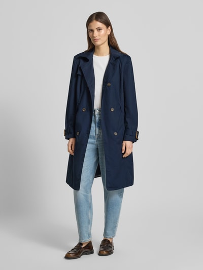 Soyaconcept Regular Fit Mantel mit Umlegekragen Modell 'Lora' Marine 1