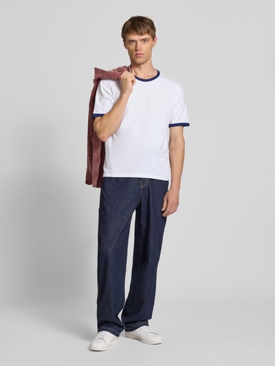 Jack & Jones T-Shirt mit Rundhalsausschnitt Modell 'FORMENTERA' Weiss 1