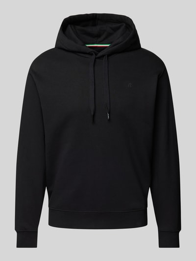 Replay Hoodie mit gerippten Abschlüssen Black 2