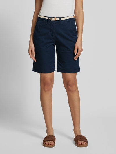 Tom Tailor Regular Fit Chinoshorts aus Baumwoll-Mix Dunkelblau 4
