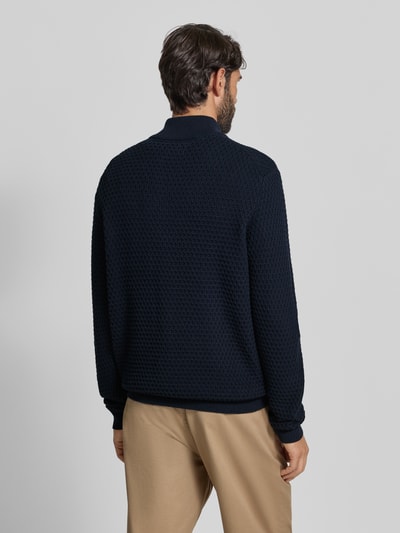 MCNEAL Strickpullover mit gerippten Abschlüssen Dunkelblau 5