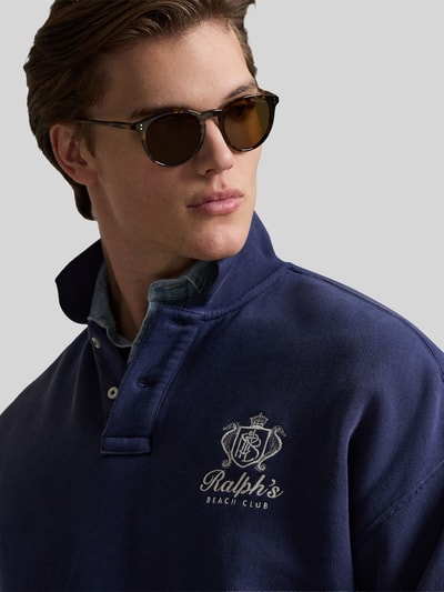 Polo Ralph Lauren Regular Fit Sweatshirt mit Polokragen Marine 3