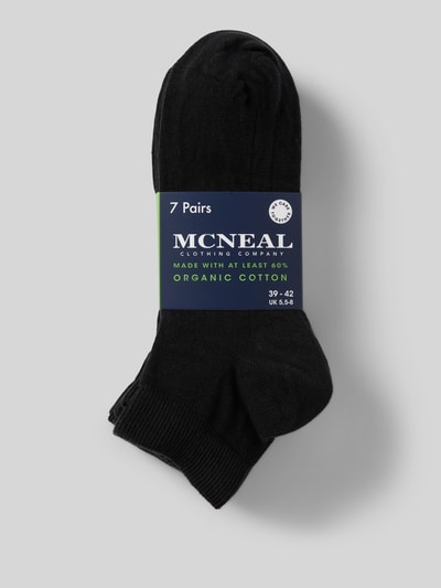 MCNEAL Sneakersokken met labeldetail in een set van 7 paar Zwart - 3
